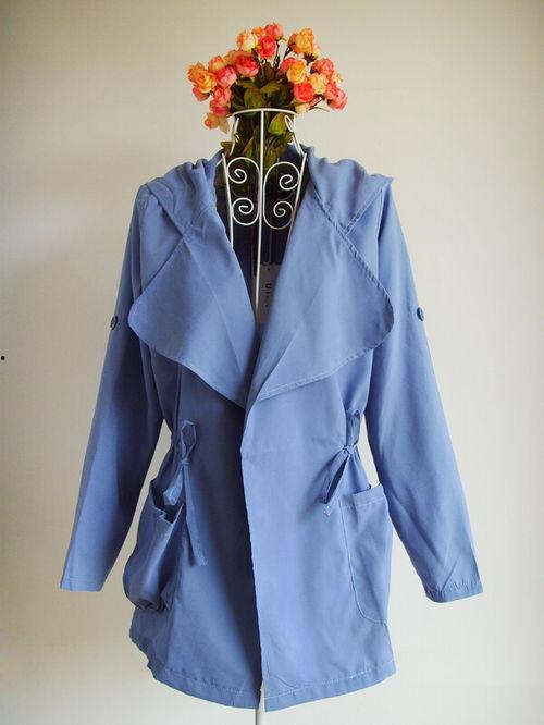 网红工装风衣图片,网红穿搭引领街头时尚新风向